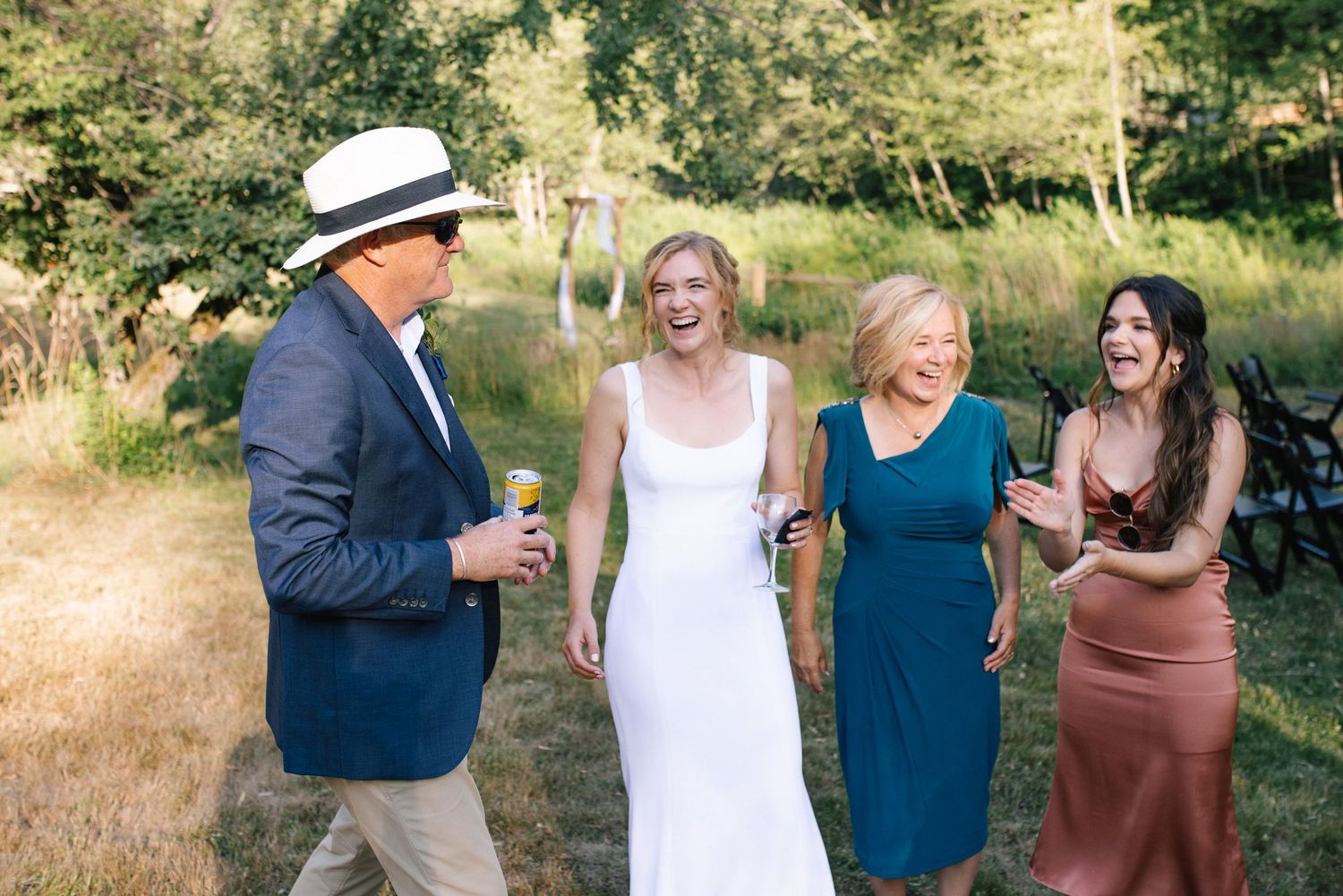 Candid moment at Squamish wedding.