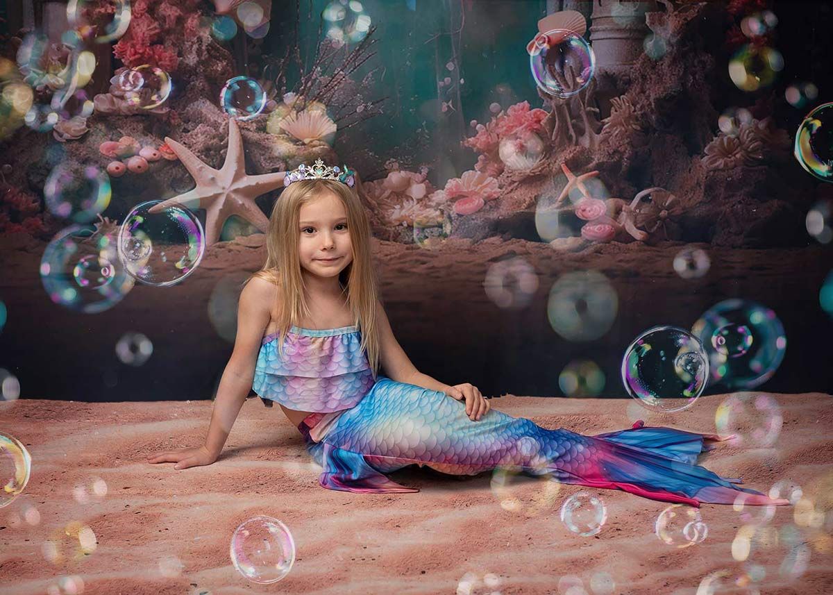 magical mermaid photoshoot for children underwater theme Spalding Lincolnshire