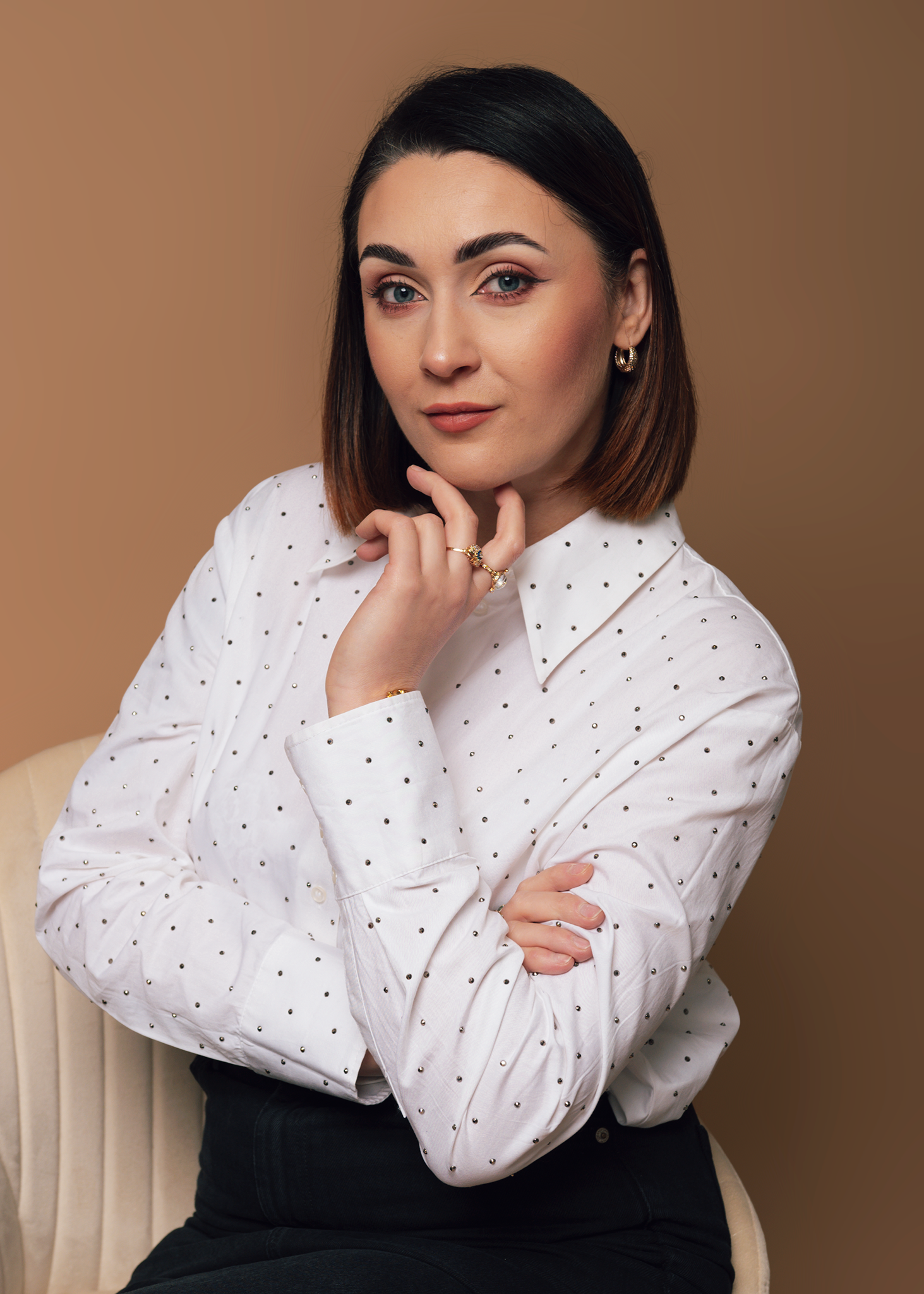 Professional business headshot in Spalding Lincolnshire studio