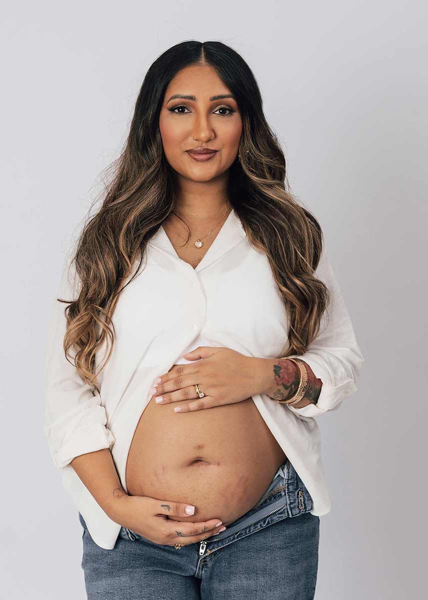 maternity photographer Peterborough emotional pregnancy portrait close-up