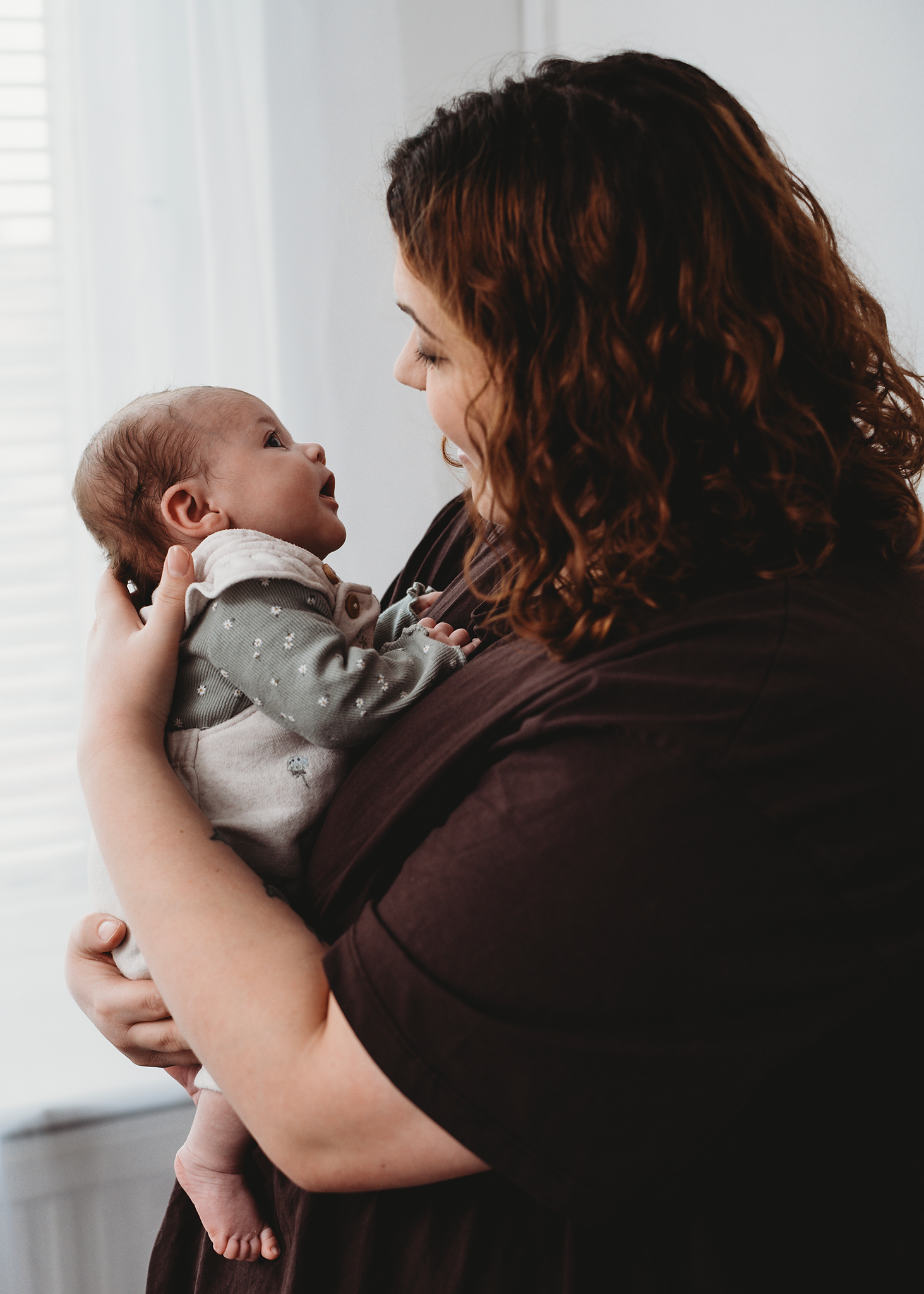 Professional newborn baby photoshoot in Spalding with neutral aesthetic