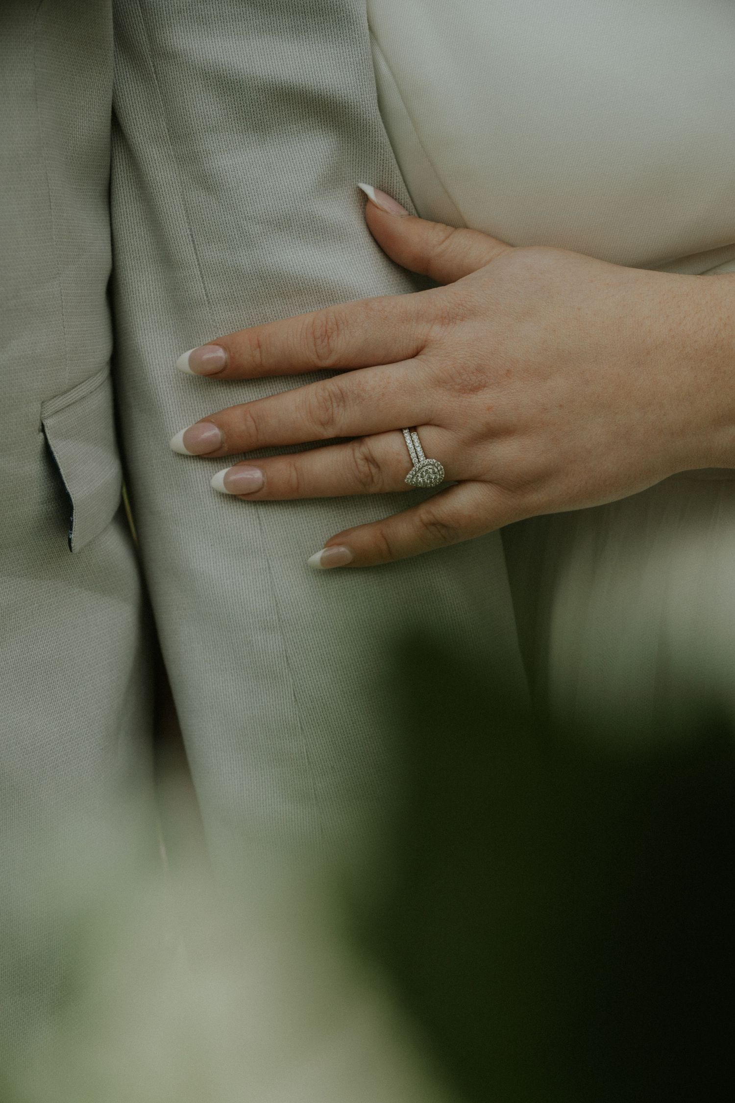 close up of wedding ring