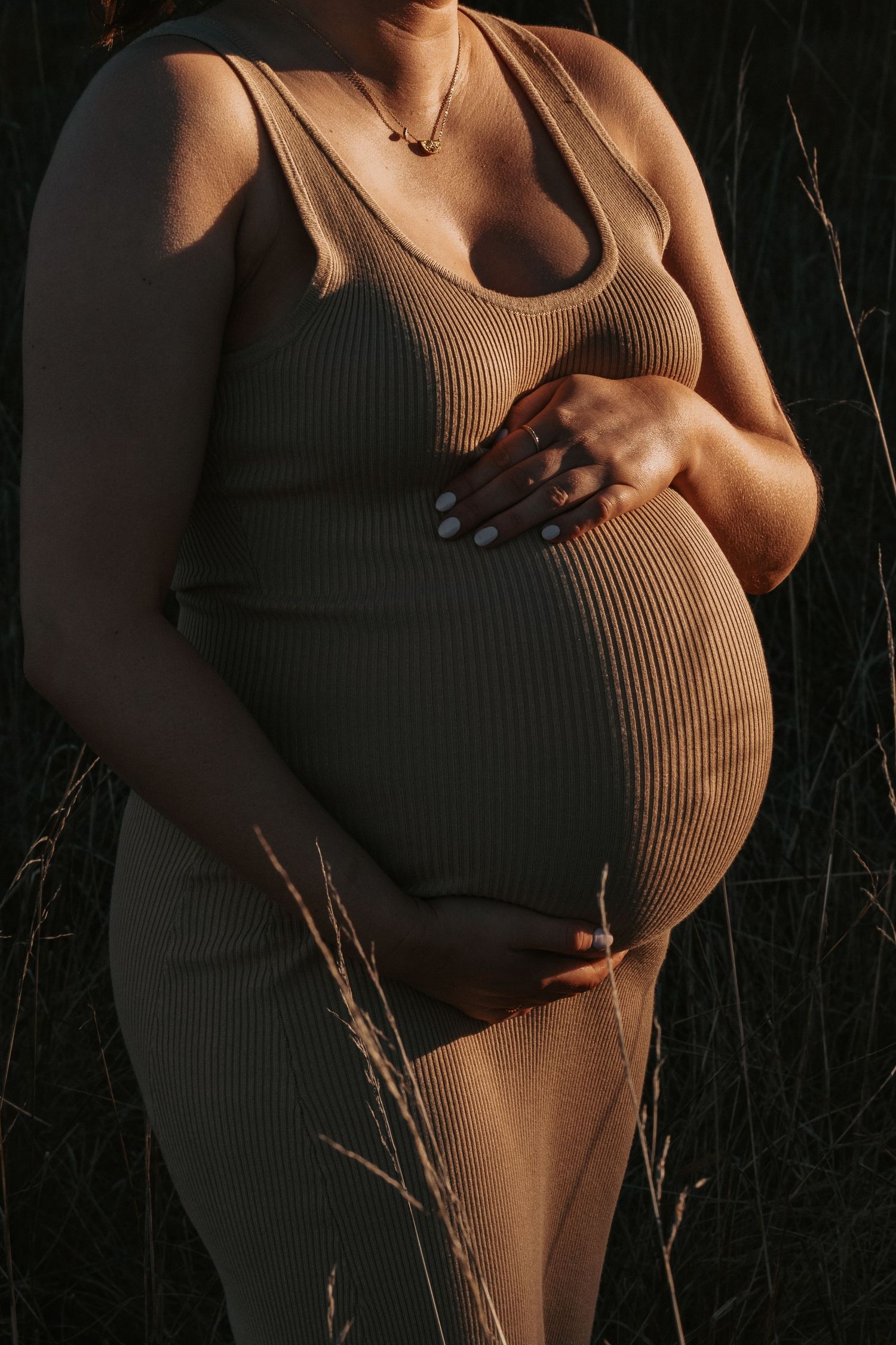sunset maternity session