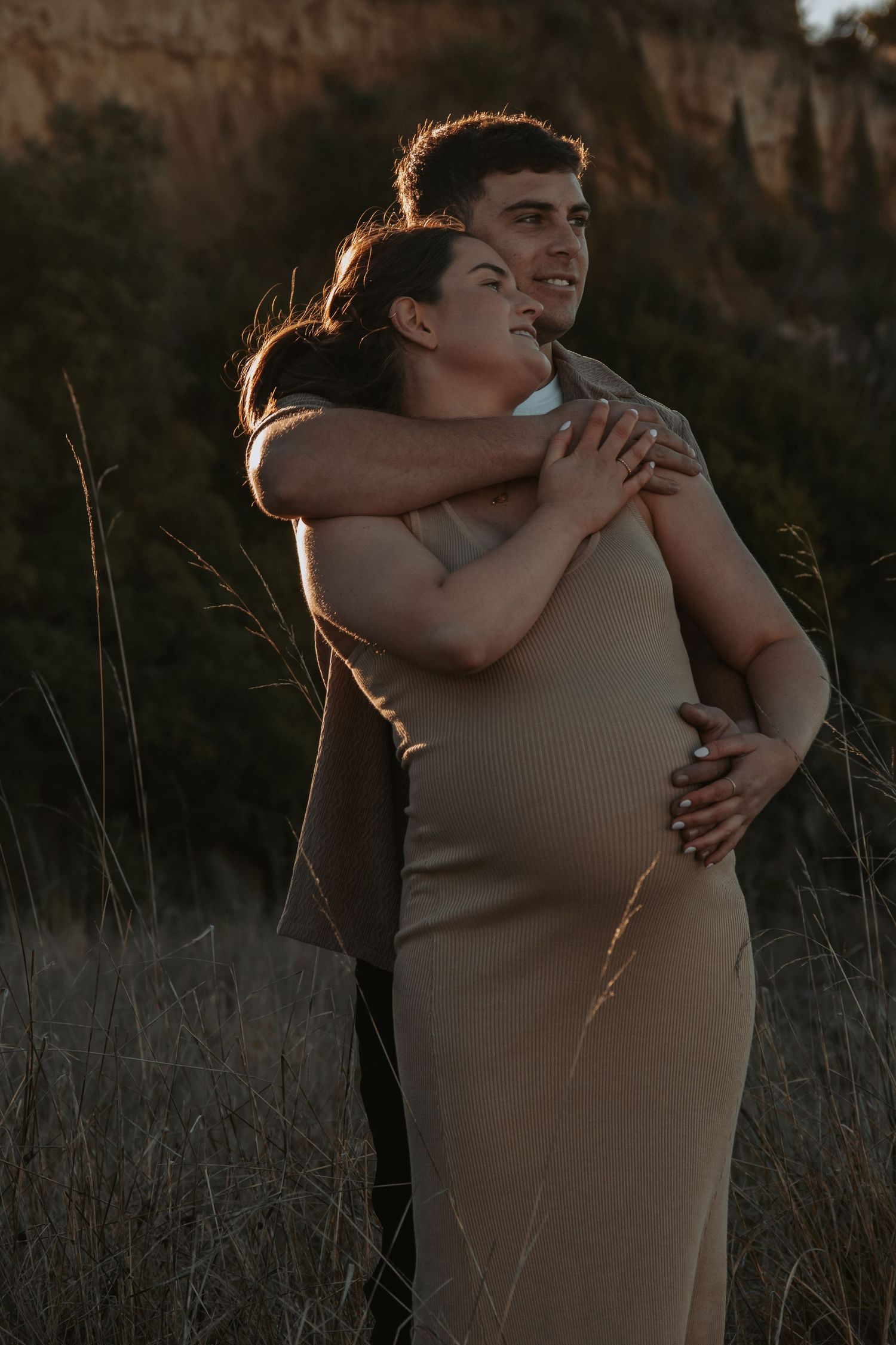 sunset maternity session
