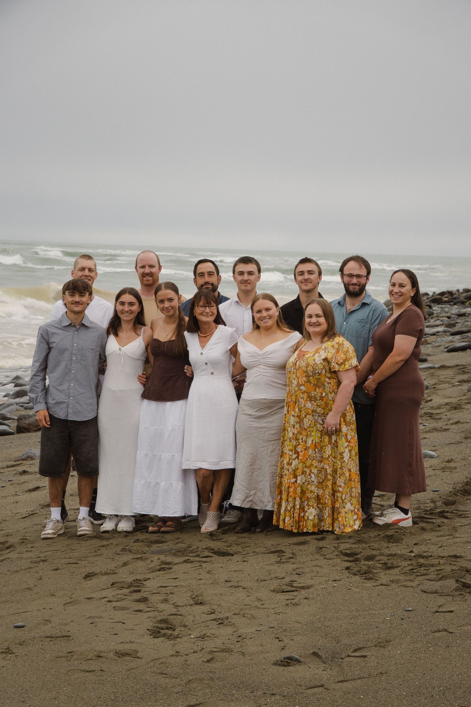 Sibling photo on the beach