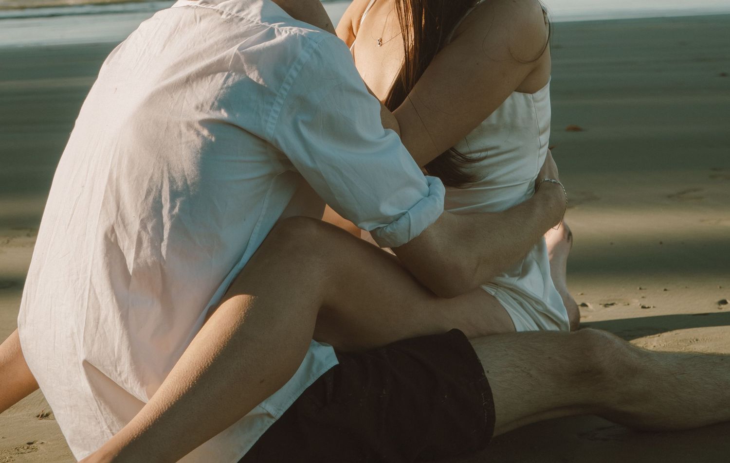 engagement session on the beach