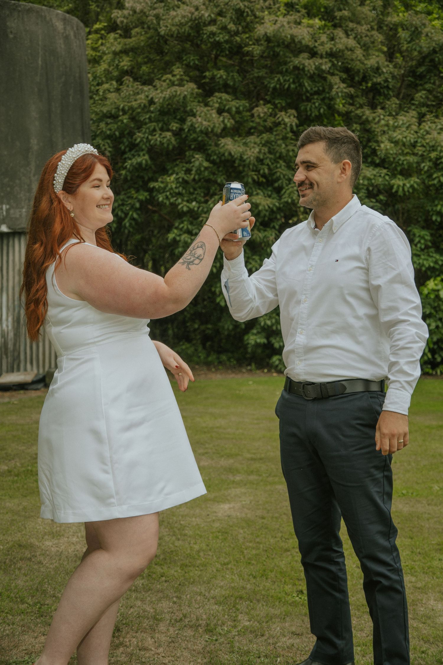 couple cheersing drink
