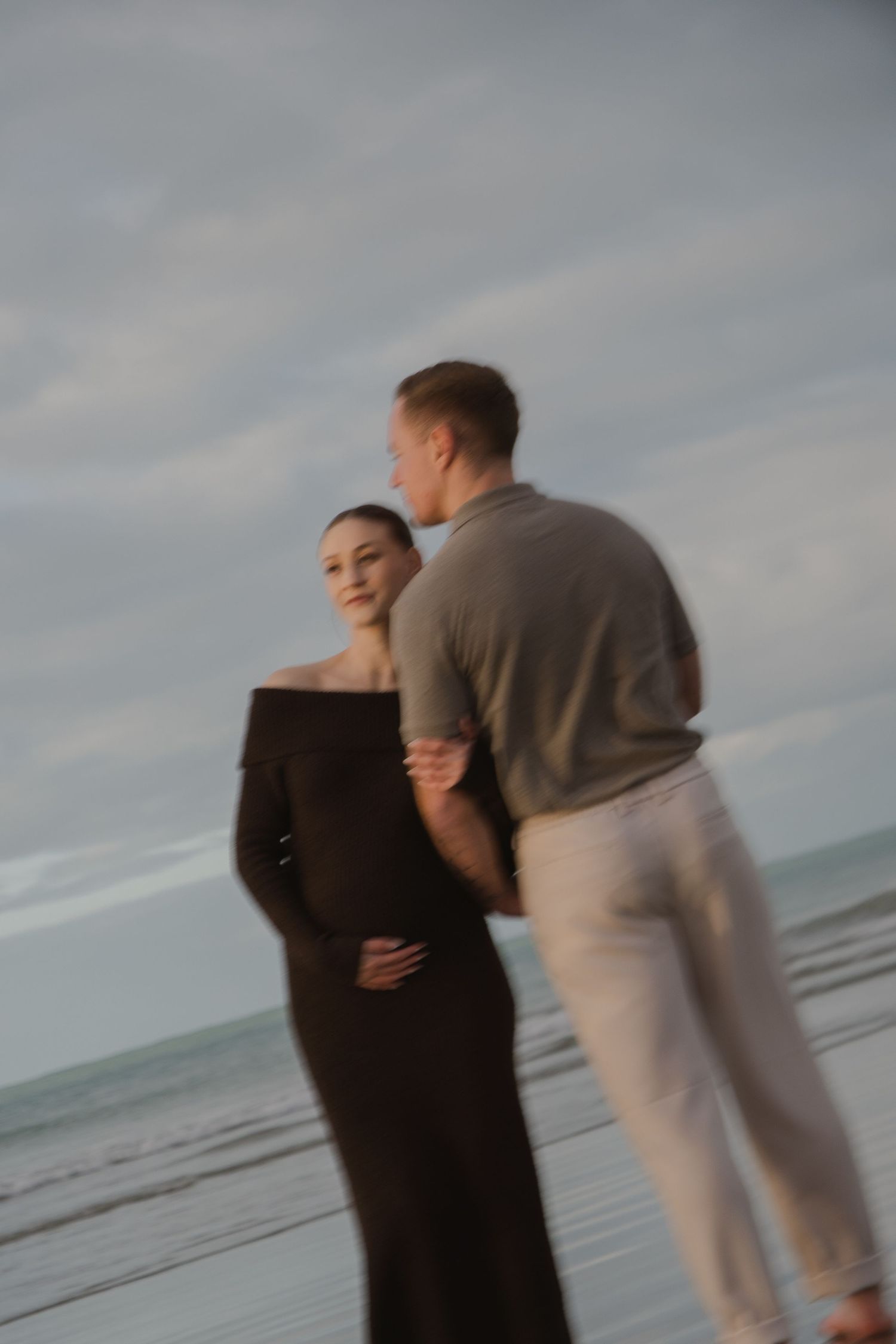 sunset maternity session