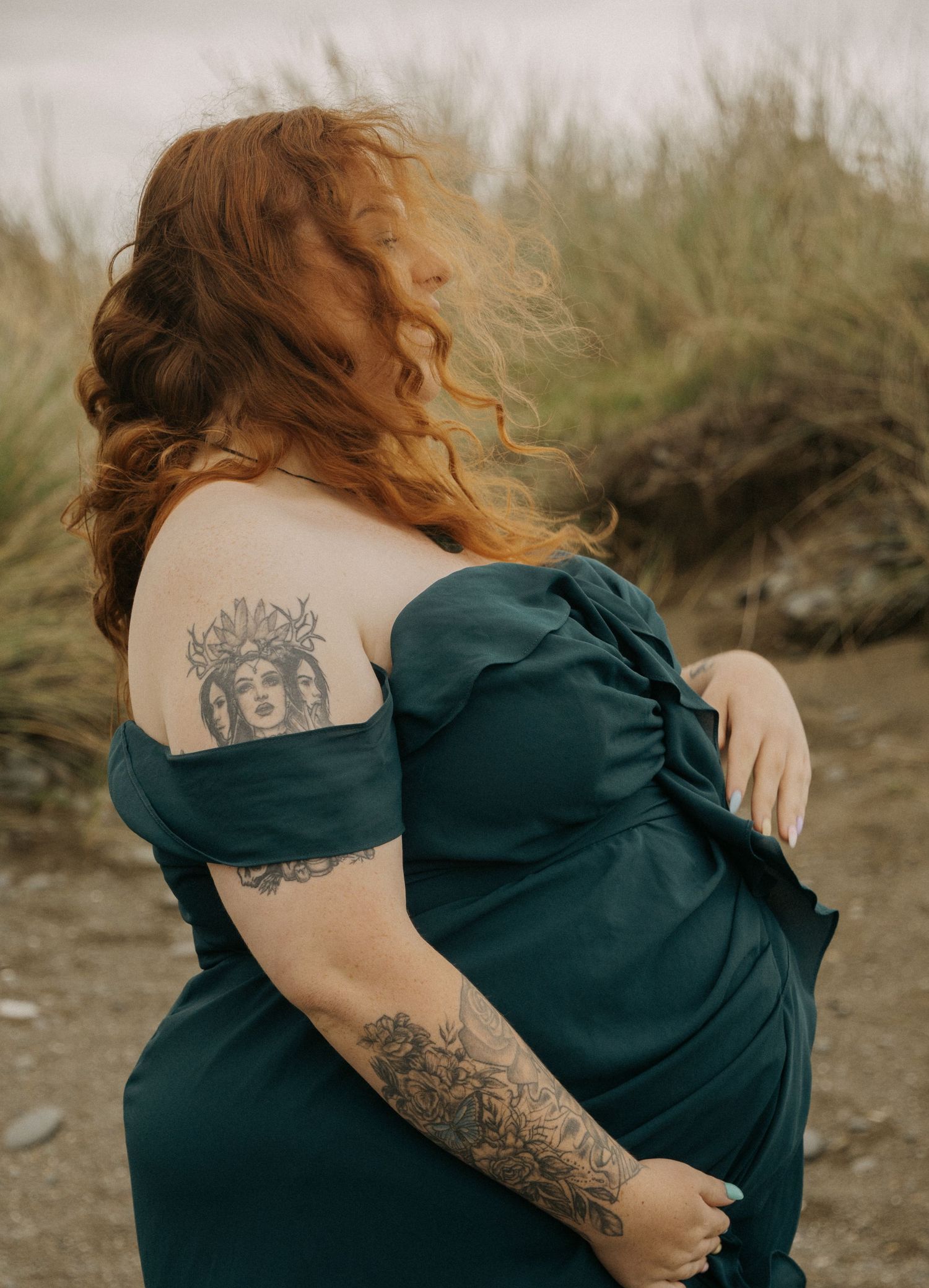 sunset maternity session