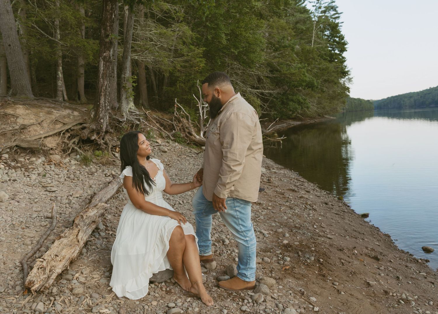 Sullivan County New York, Catskills. Family Photos along the water
