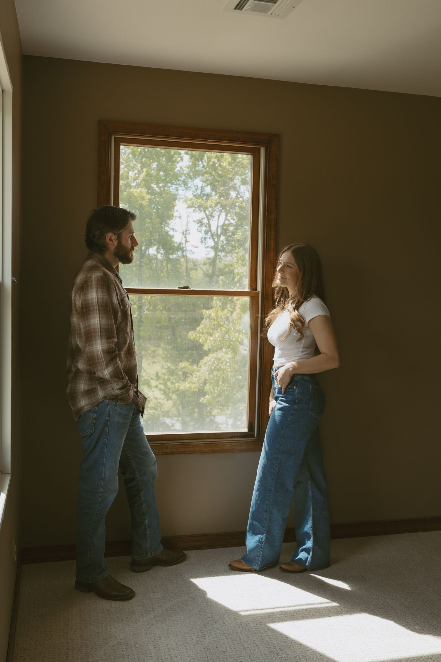 Cinematic and documentary in-home couple photo  in the Catskill Mountains of New York