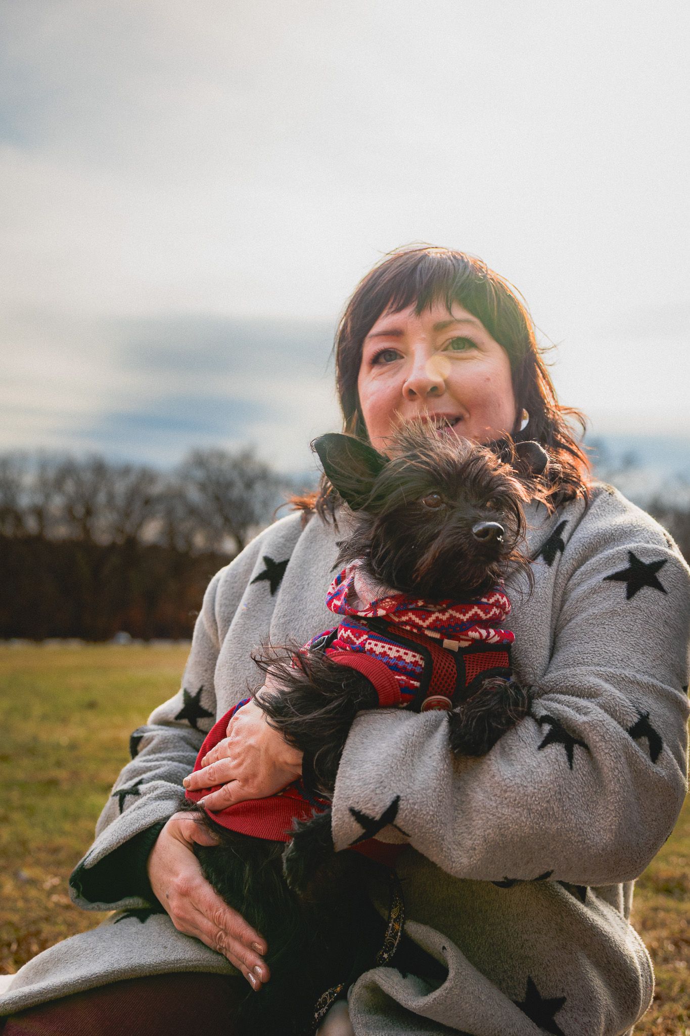 Dog and owner