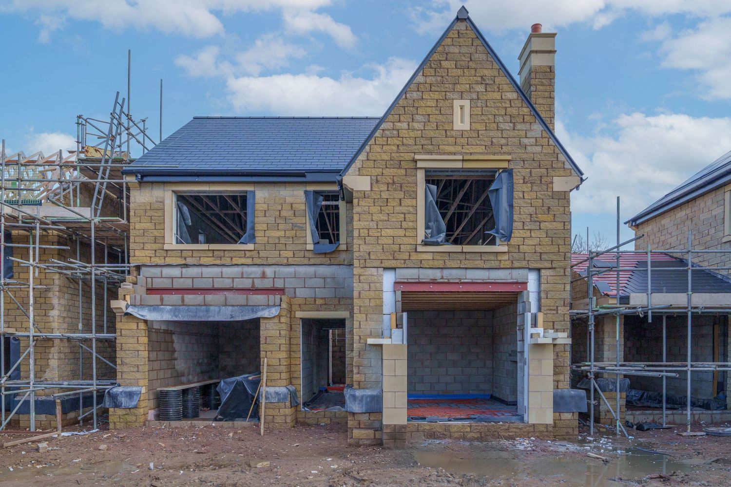 Langho Site Photography Alderley Homes