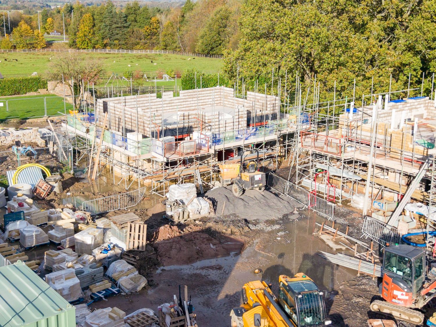 Langho Site Photography Alderley Homes
