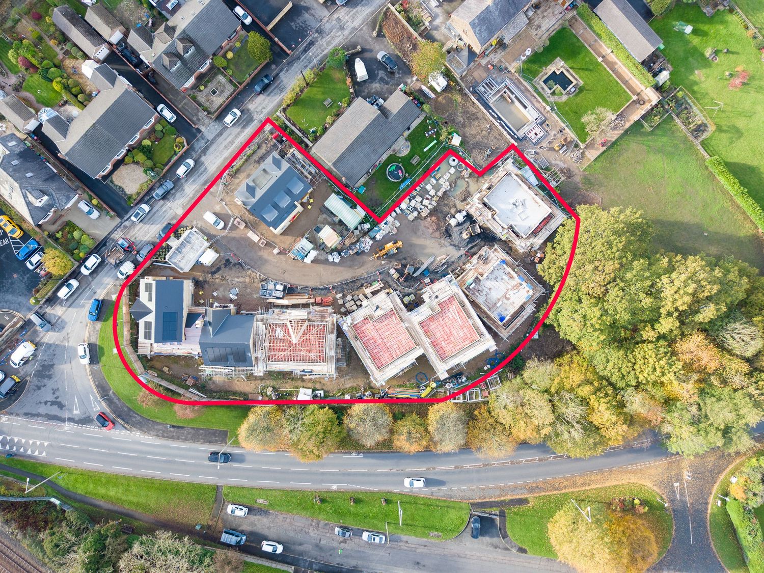 Langho Site Photography Alderley Homes