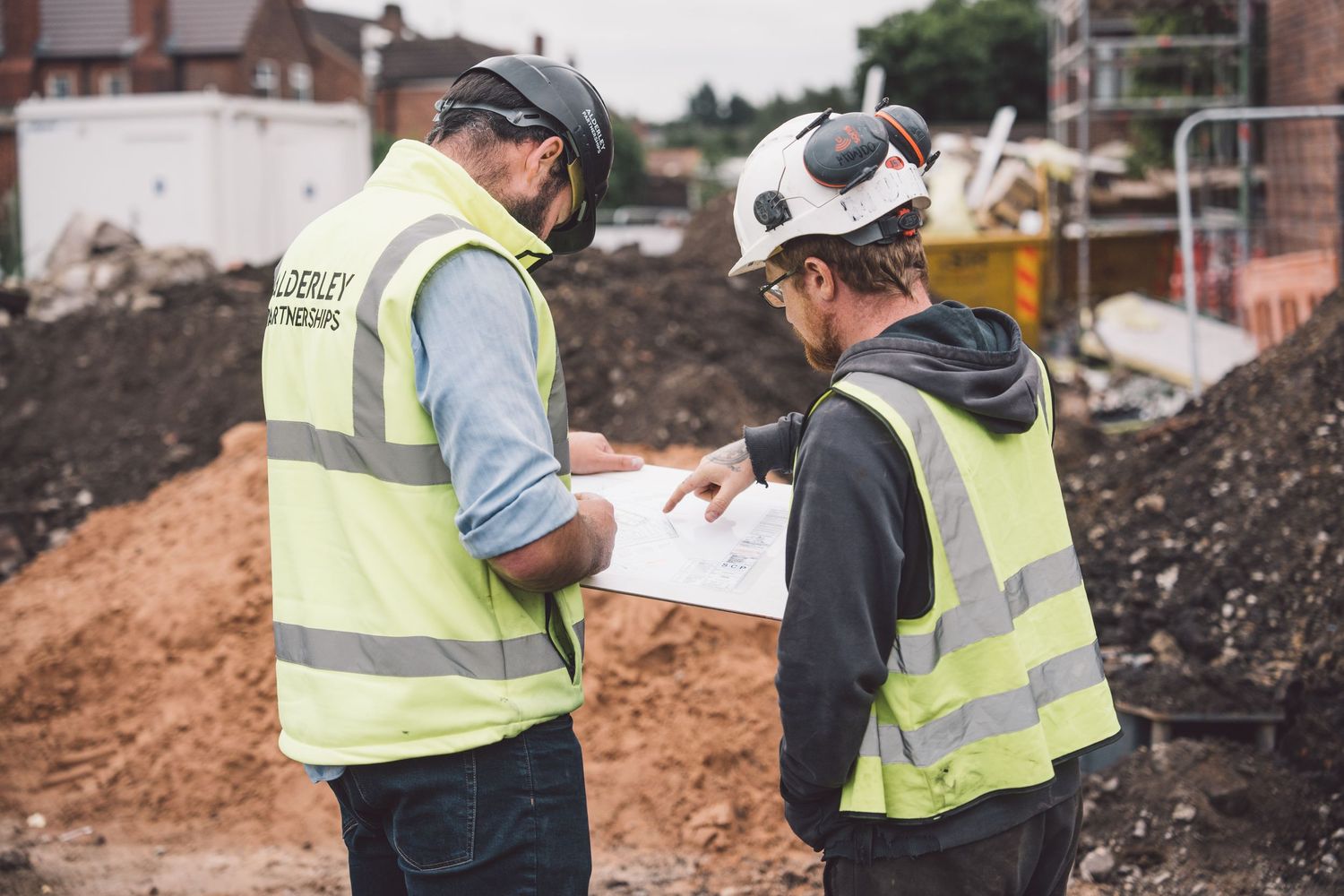 Povey Rd, Warrington. Alderley Construction  workman