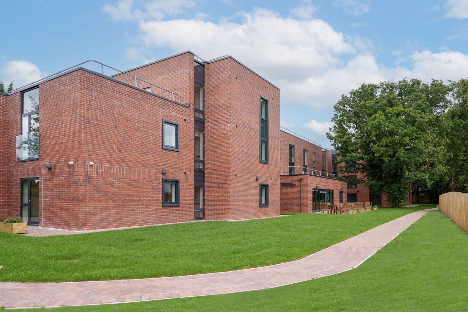 Pomeroy Court Photography grounds. Alderley construction