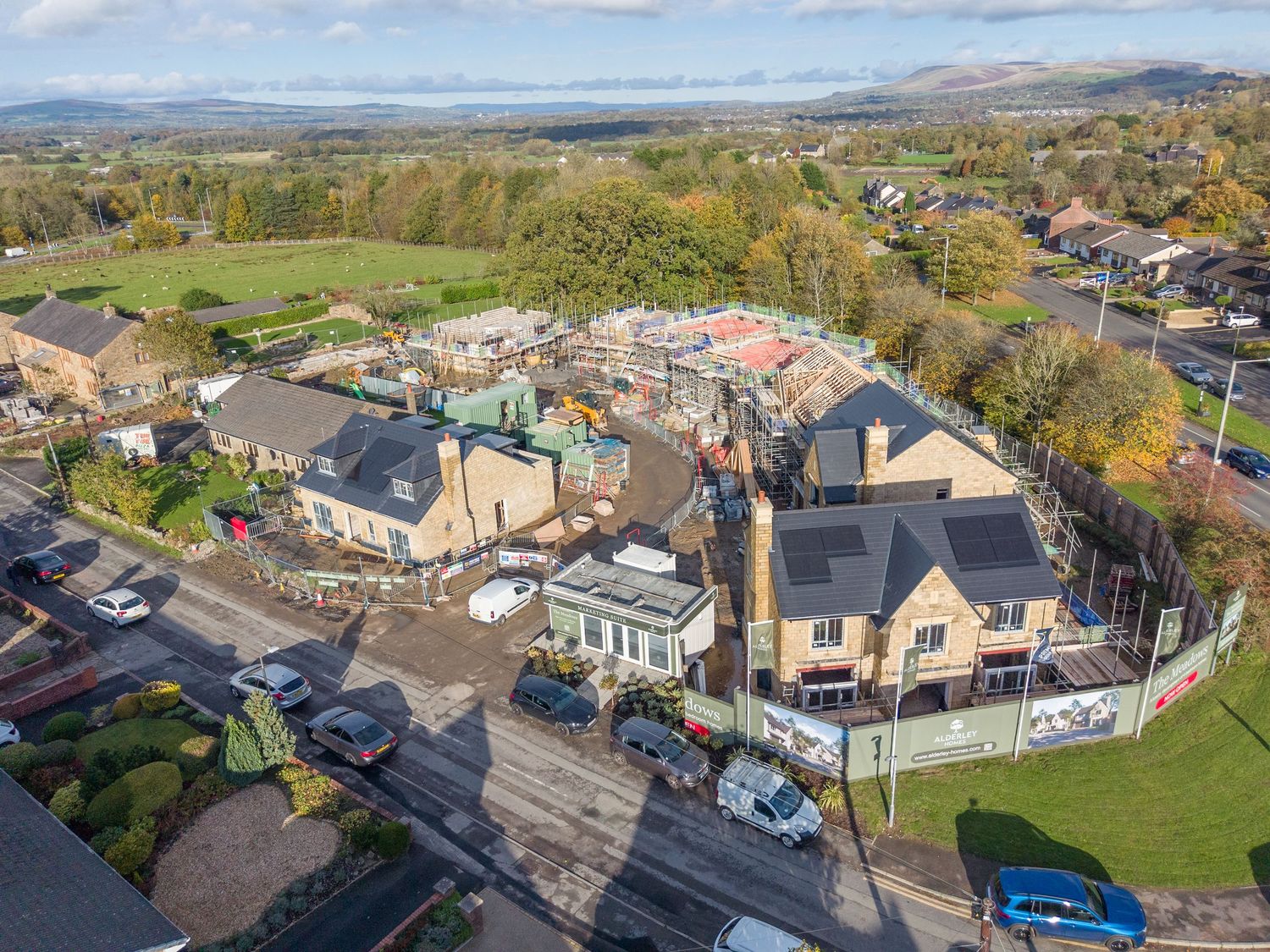 Langho Site Photography Alderley Homes