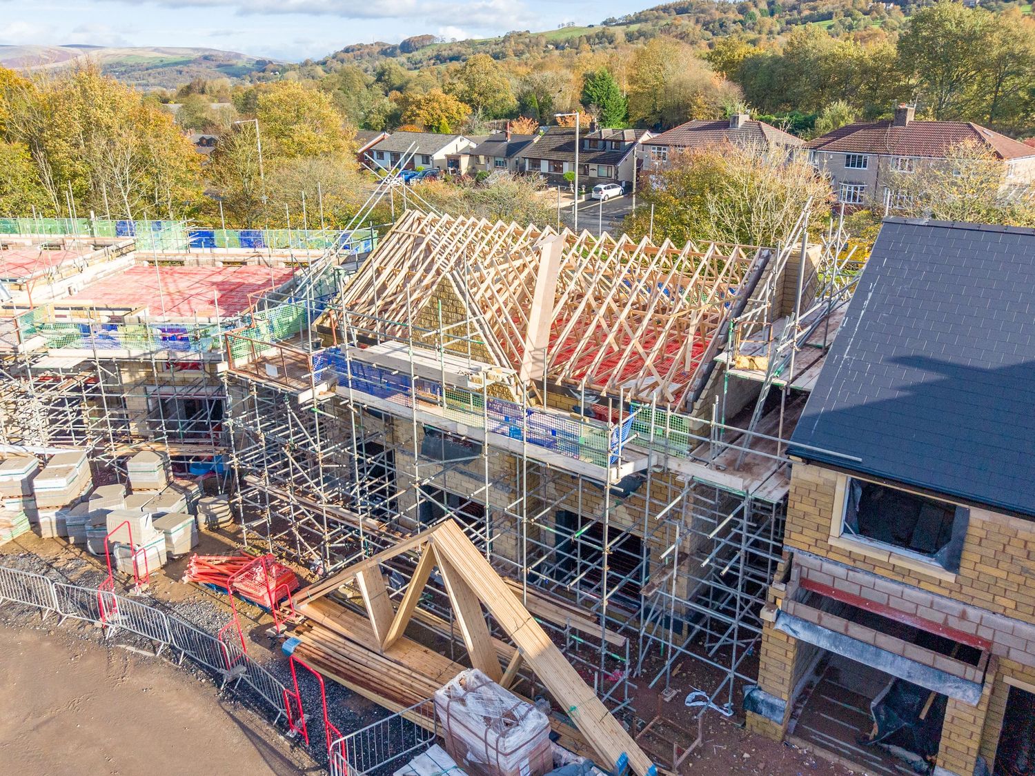 Langho Site Photography Alderley Homes