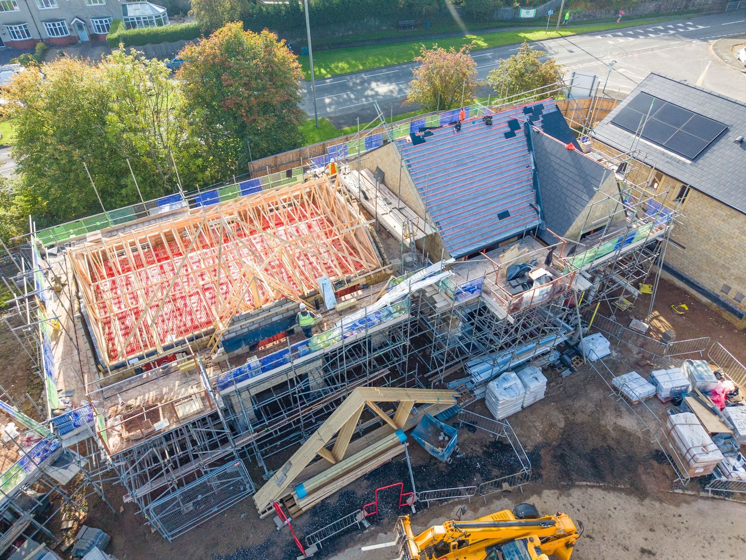 Langho Site Photography Alderley Homes