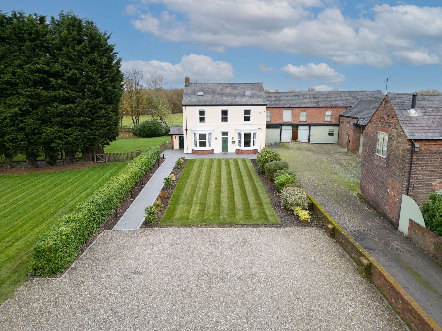 House widnes photography drone shot