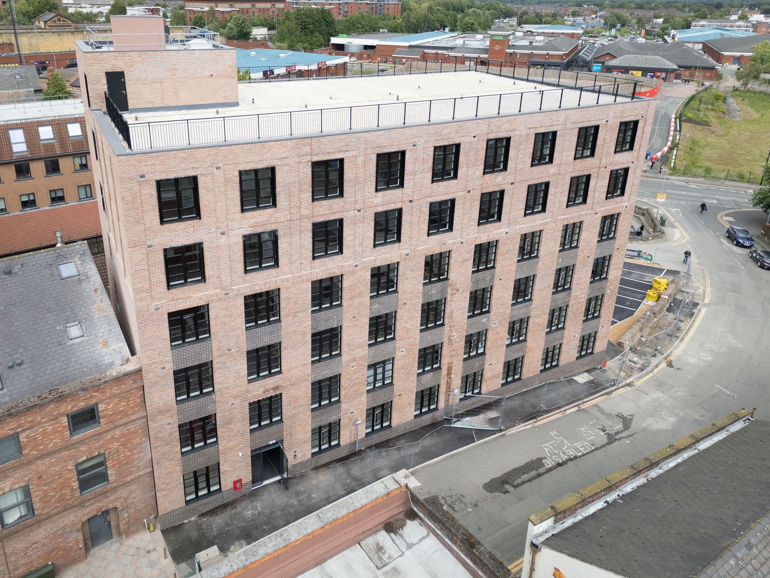 Town Hill, Warrington. Alderley Construction Drone shot