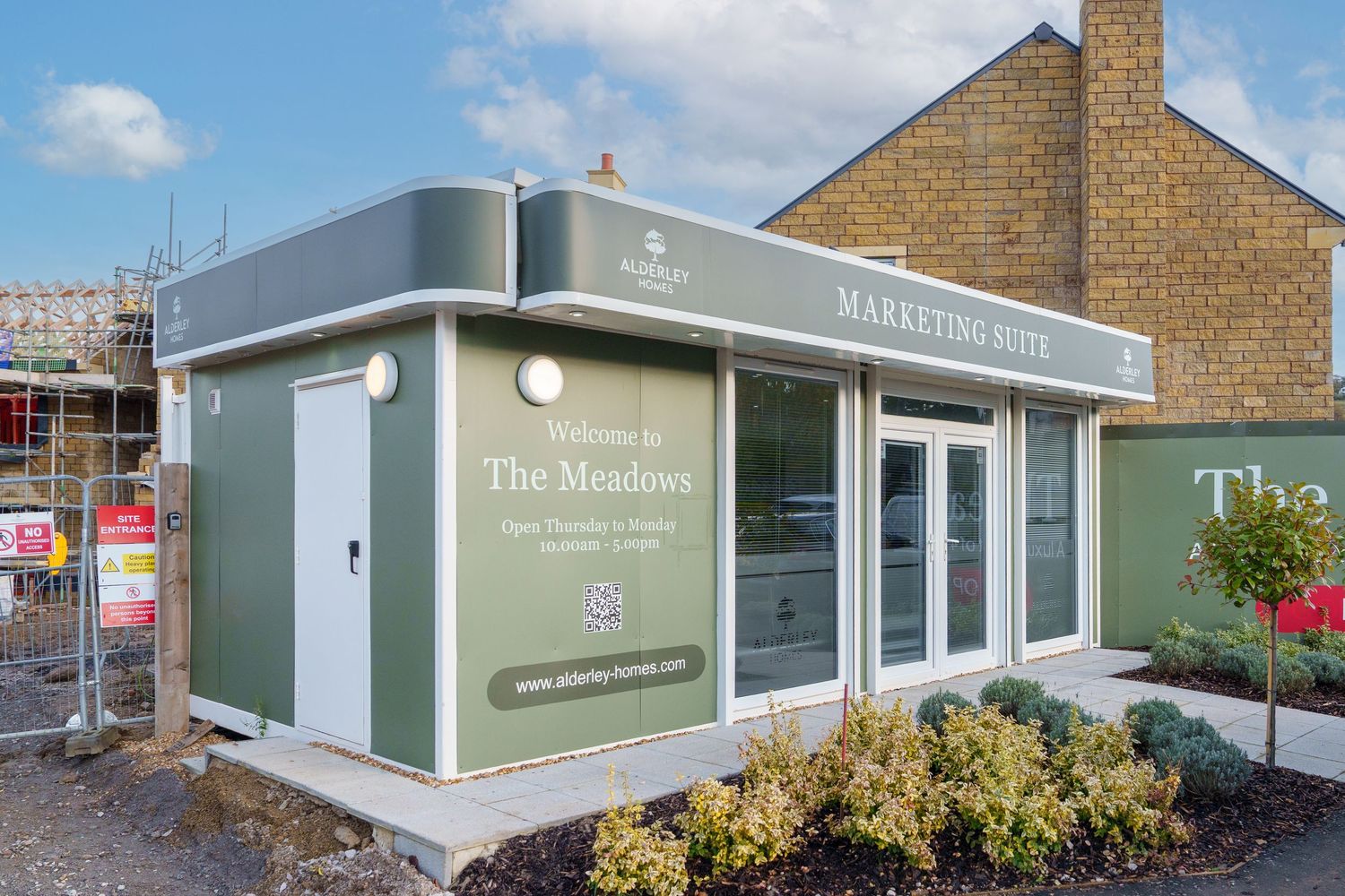 Langho Site Photography Alderley Homes. Sales Office