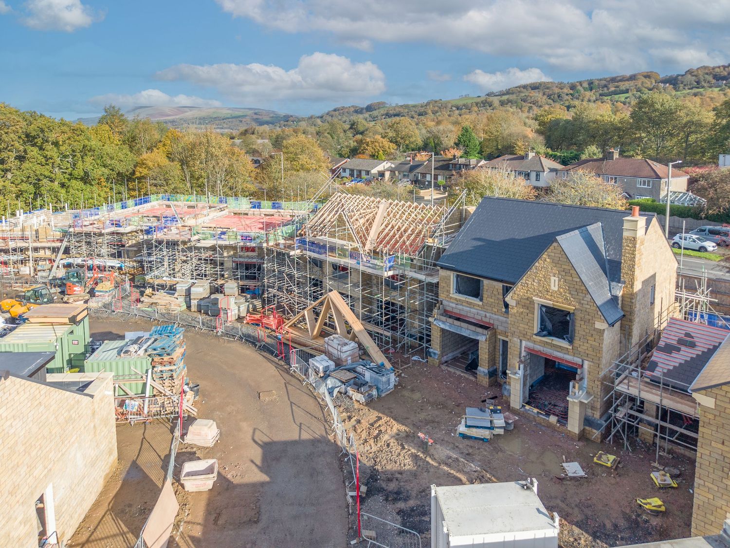 Langho Site Photography Alderley Homes