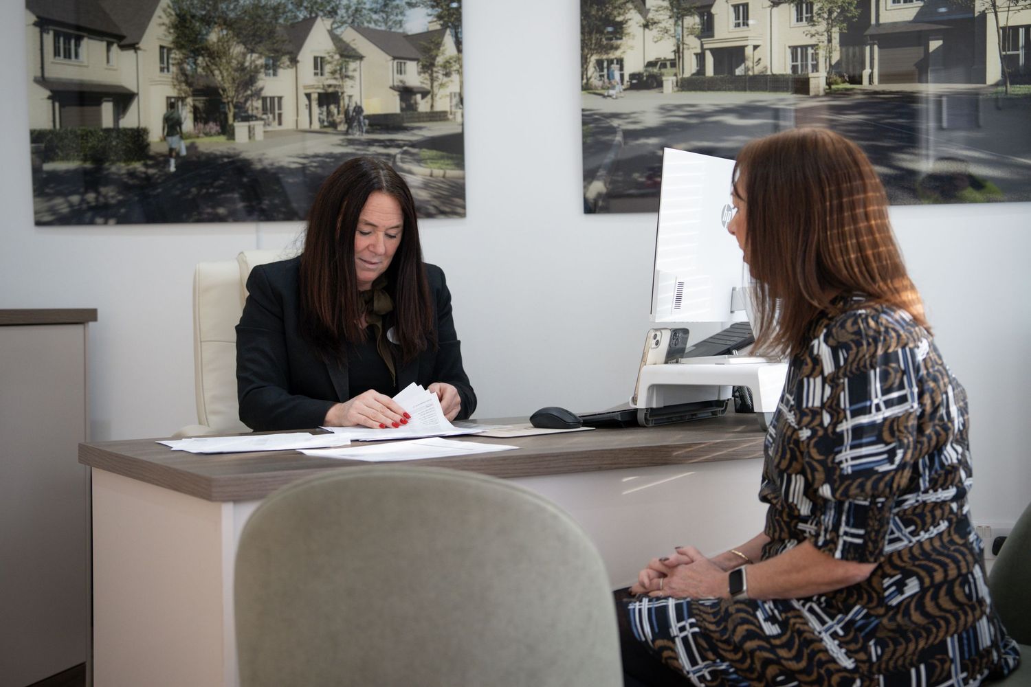 Langho Site Photography Alderley Homes. Sales office