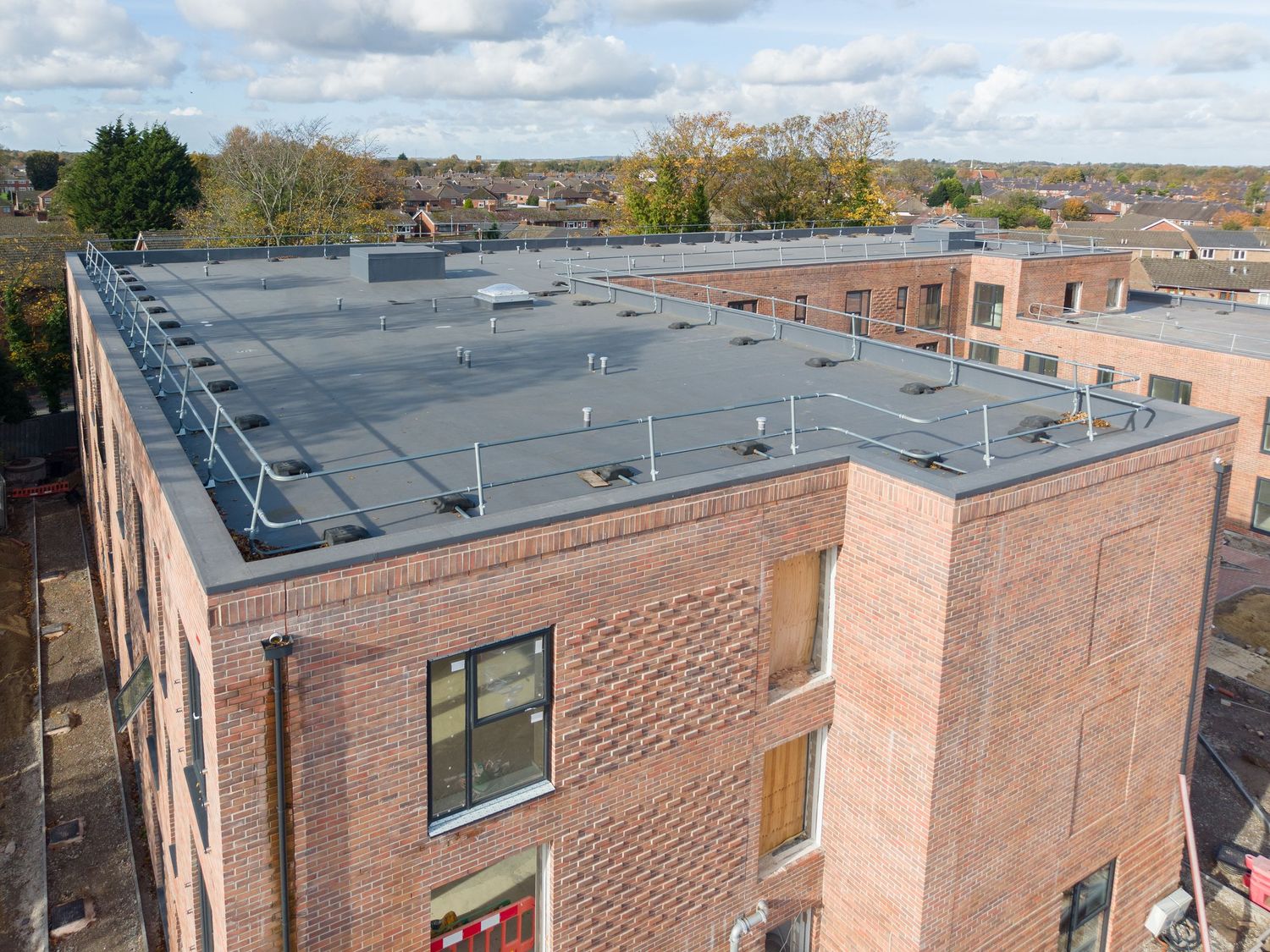 Povey Rd, Warrington. Alderley Construction  drone shot