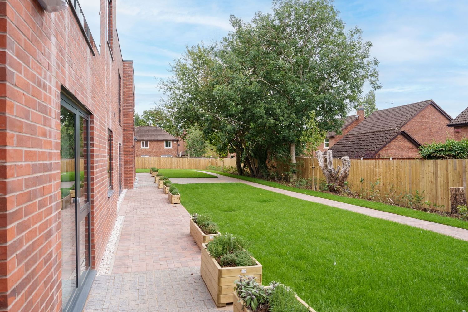 Pomeroy Court Photography grounds. Alderley construction