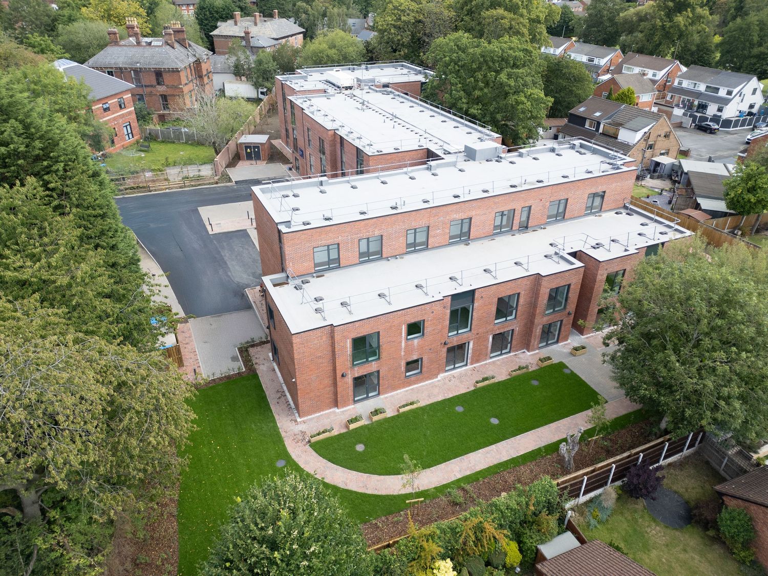 Pomeroy Court Photography Drone. Aerial shot