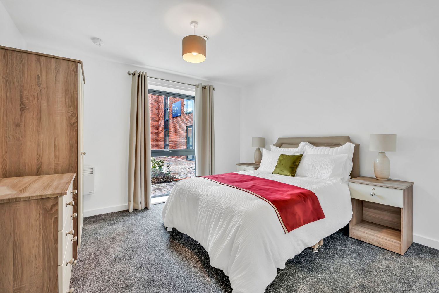 Pomeroy Court Photography Interior. bed