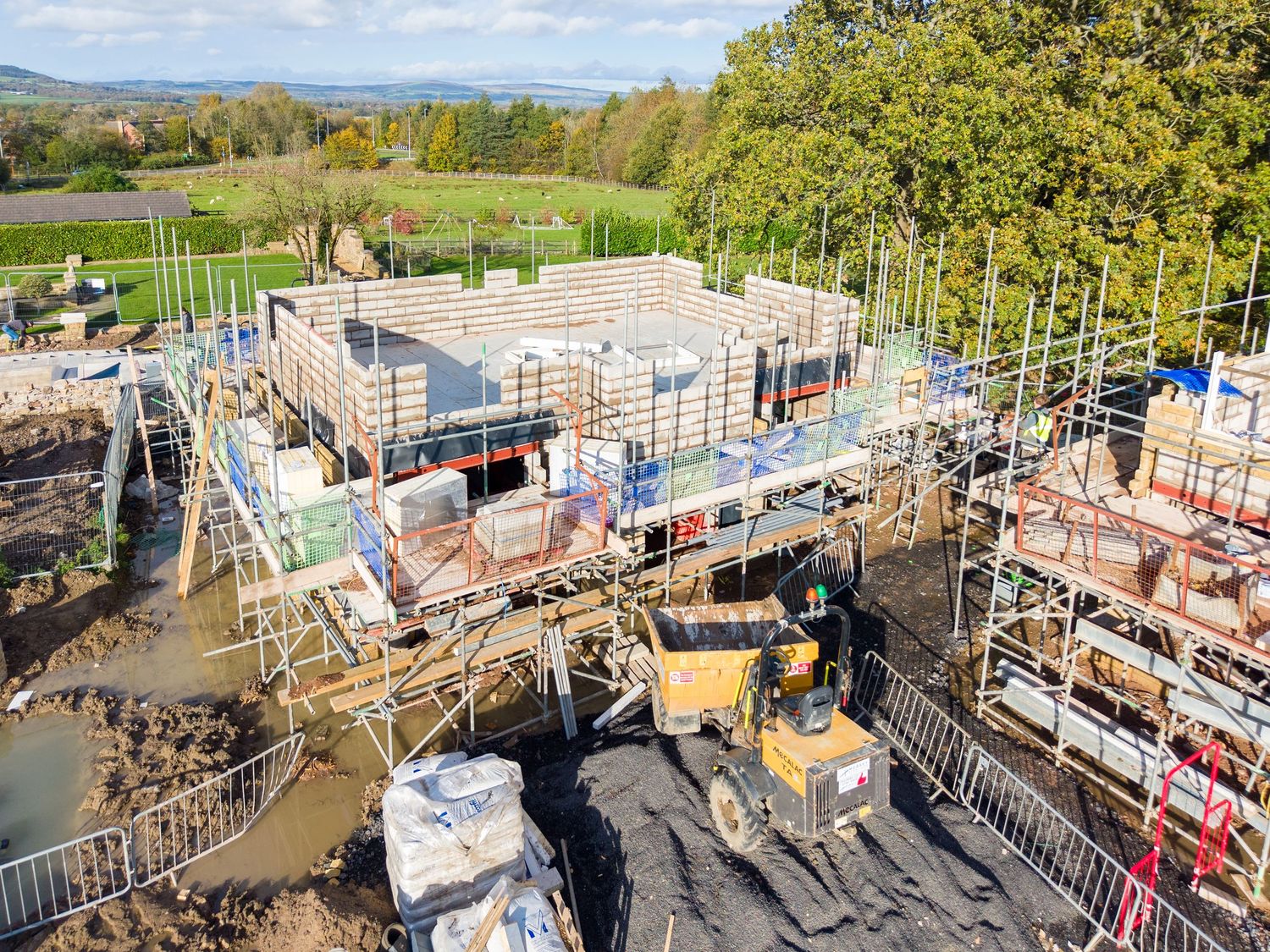 Langho Site Photography Alderley Homes