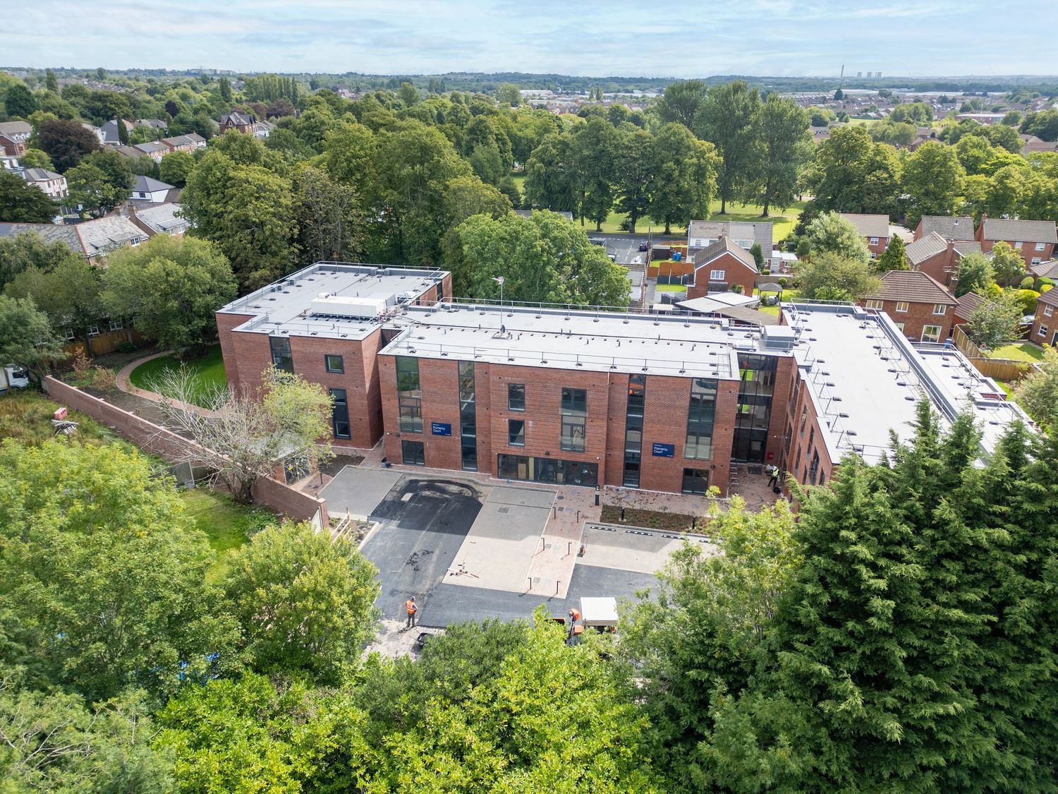 Pomeroy Court Photography Drone. Aerial shot