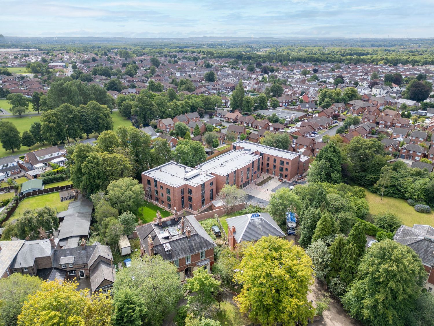 Pomeroy Court Photography Drone. Aerial shot