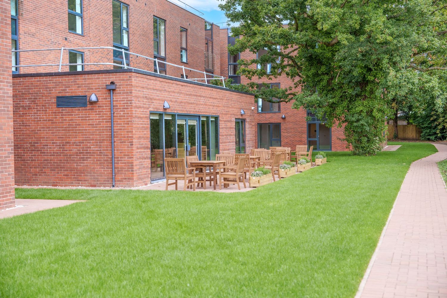 Pomeroy Court Photography grounds. Alderley construction