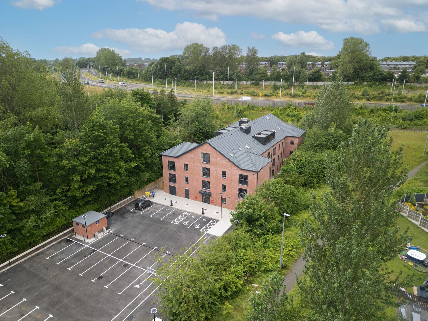 Hallwood Park, Alderley Construction drone