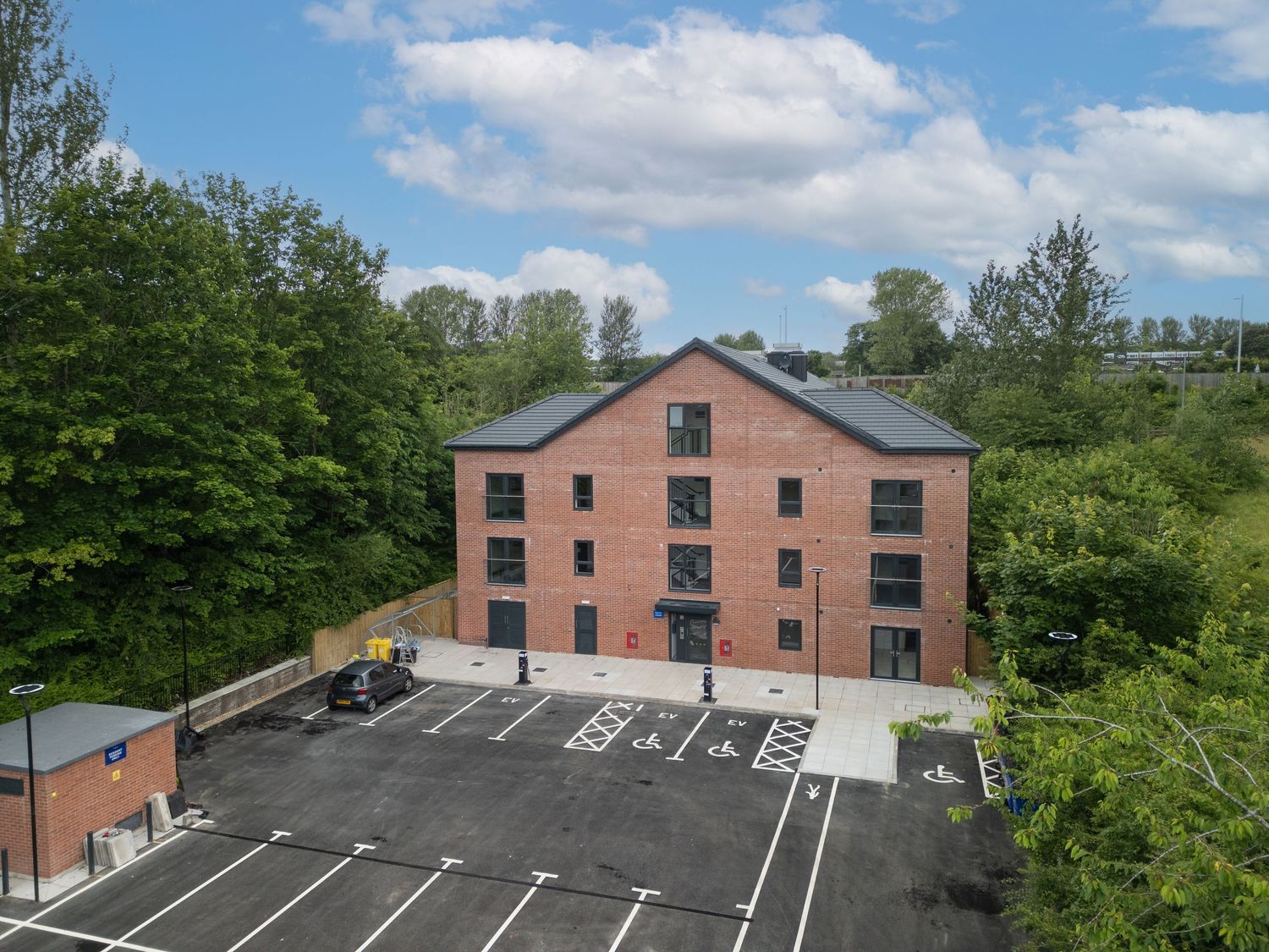 Hallwood Park, Alderley Construction drone