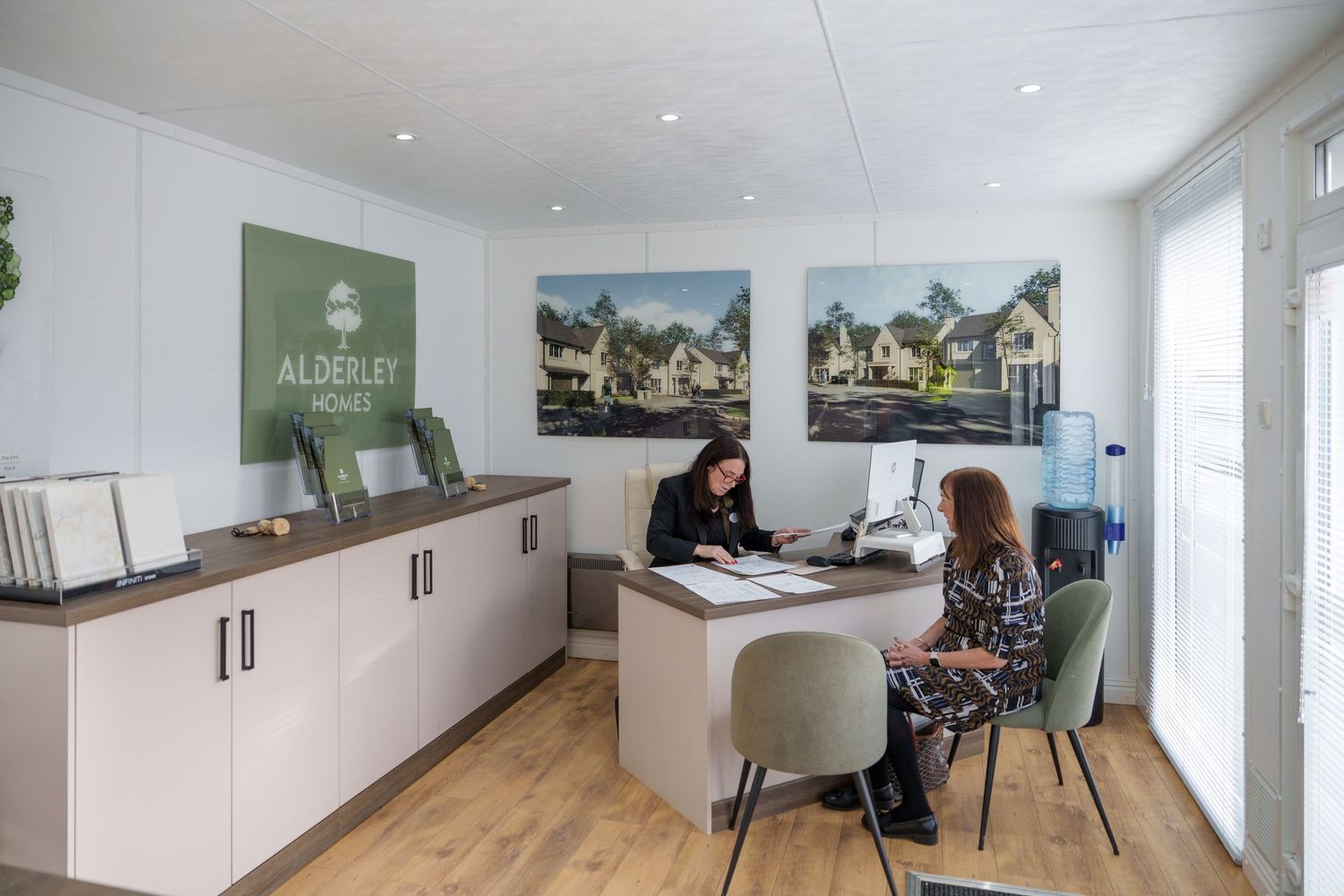 Langho Site Photography Alderley Homes. Sales office
