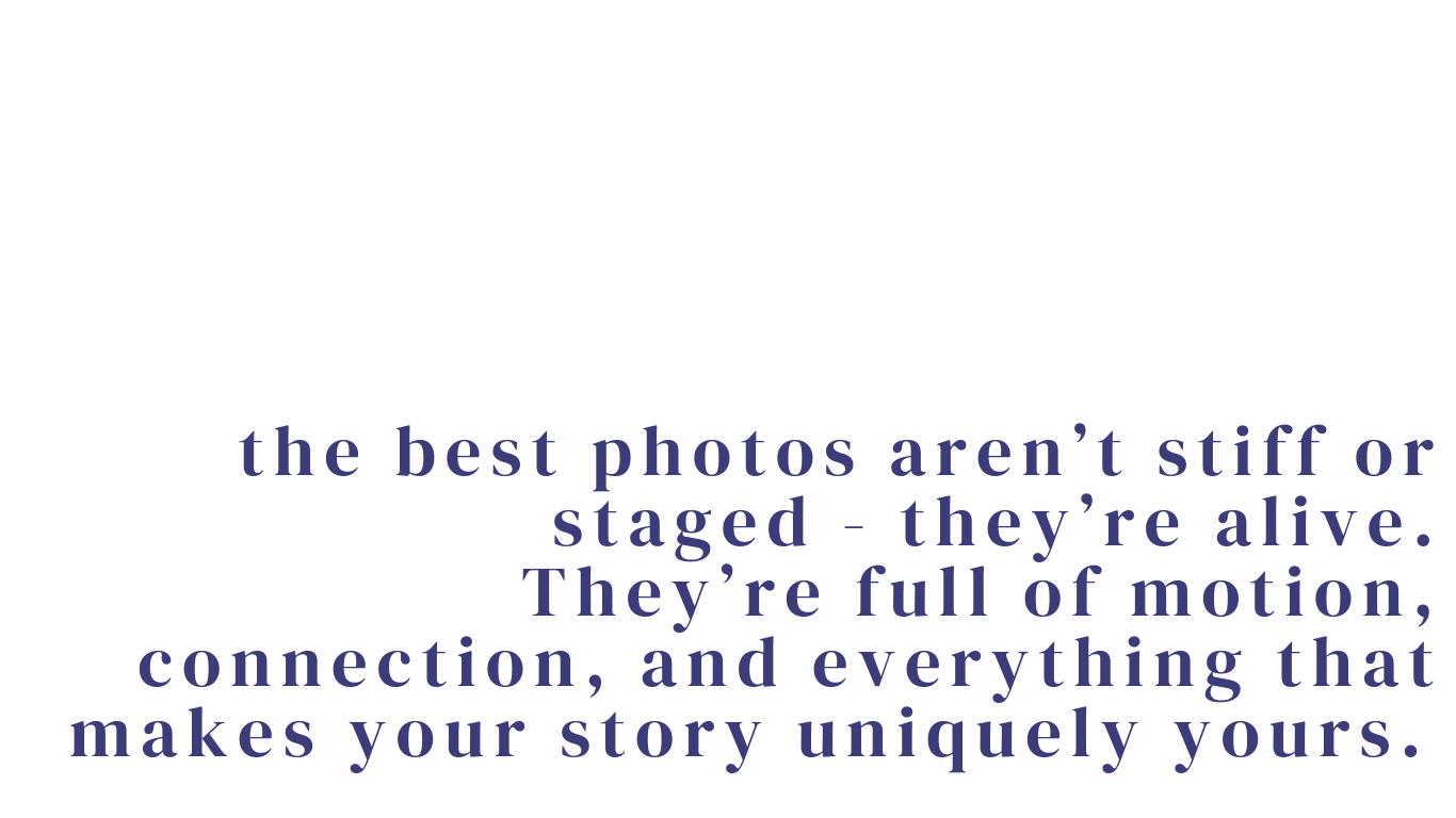 Navy blue text describing authentic photo characteristics on white background.