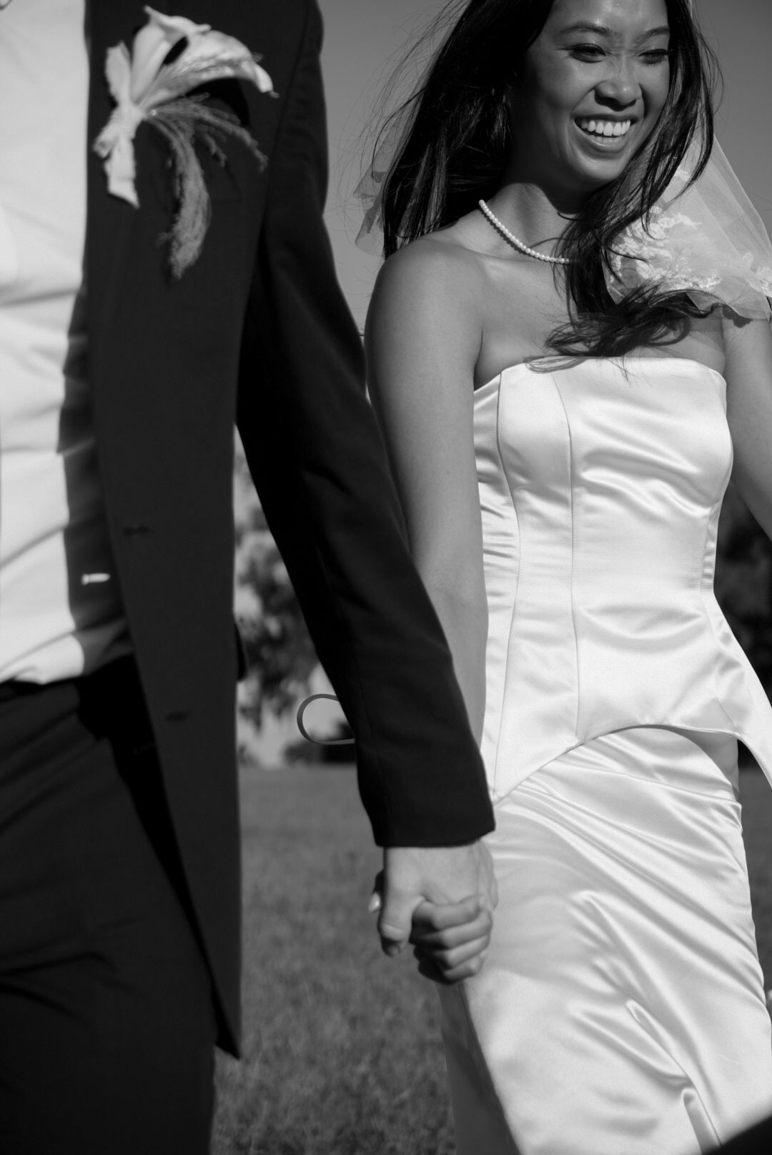 black and white bridal, elopement WEDDING, DESTINATION WEDDING PHOTOGRAPHER, outdoor garden party, editorial wedding photographer, cinematic