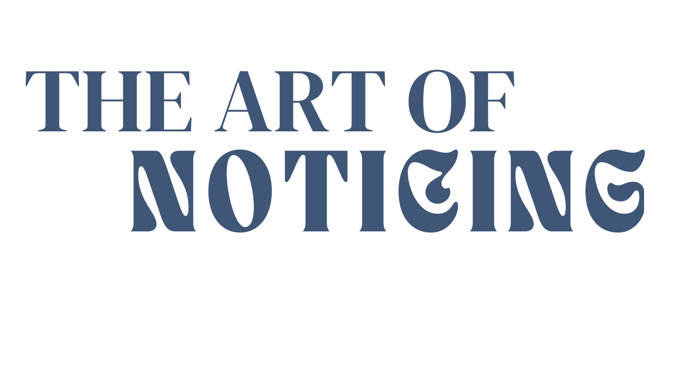 Blue text reading 'THE ART OF' in an elegant serif font against white background.