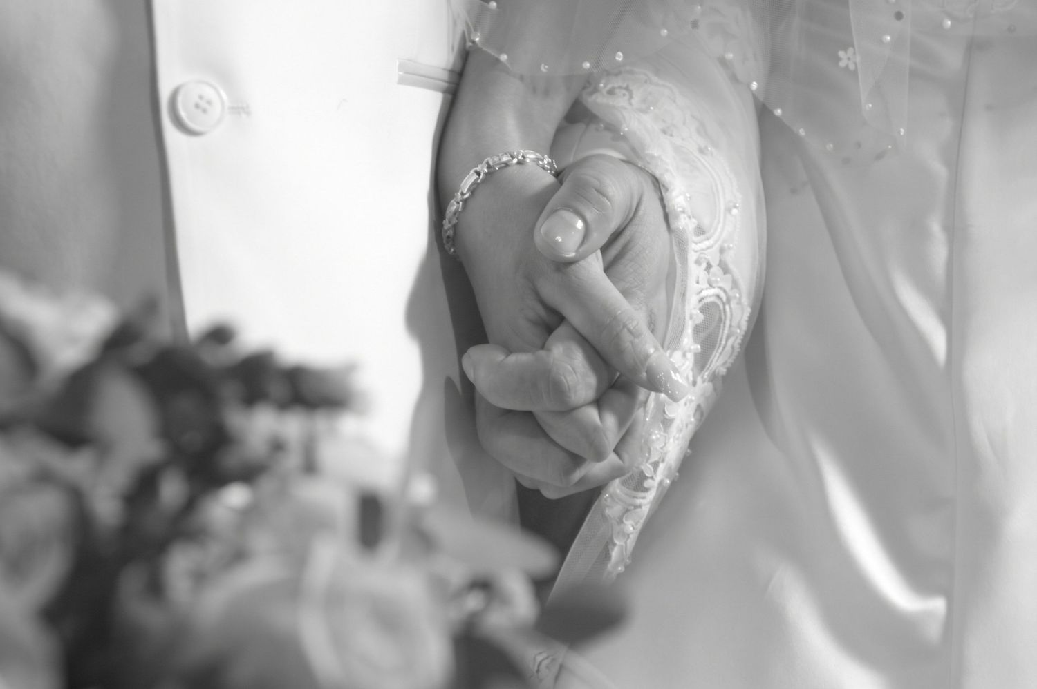 Close-up of bride and groom hands with wedding rings - Philadelphia fine art photography