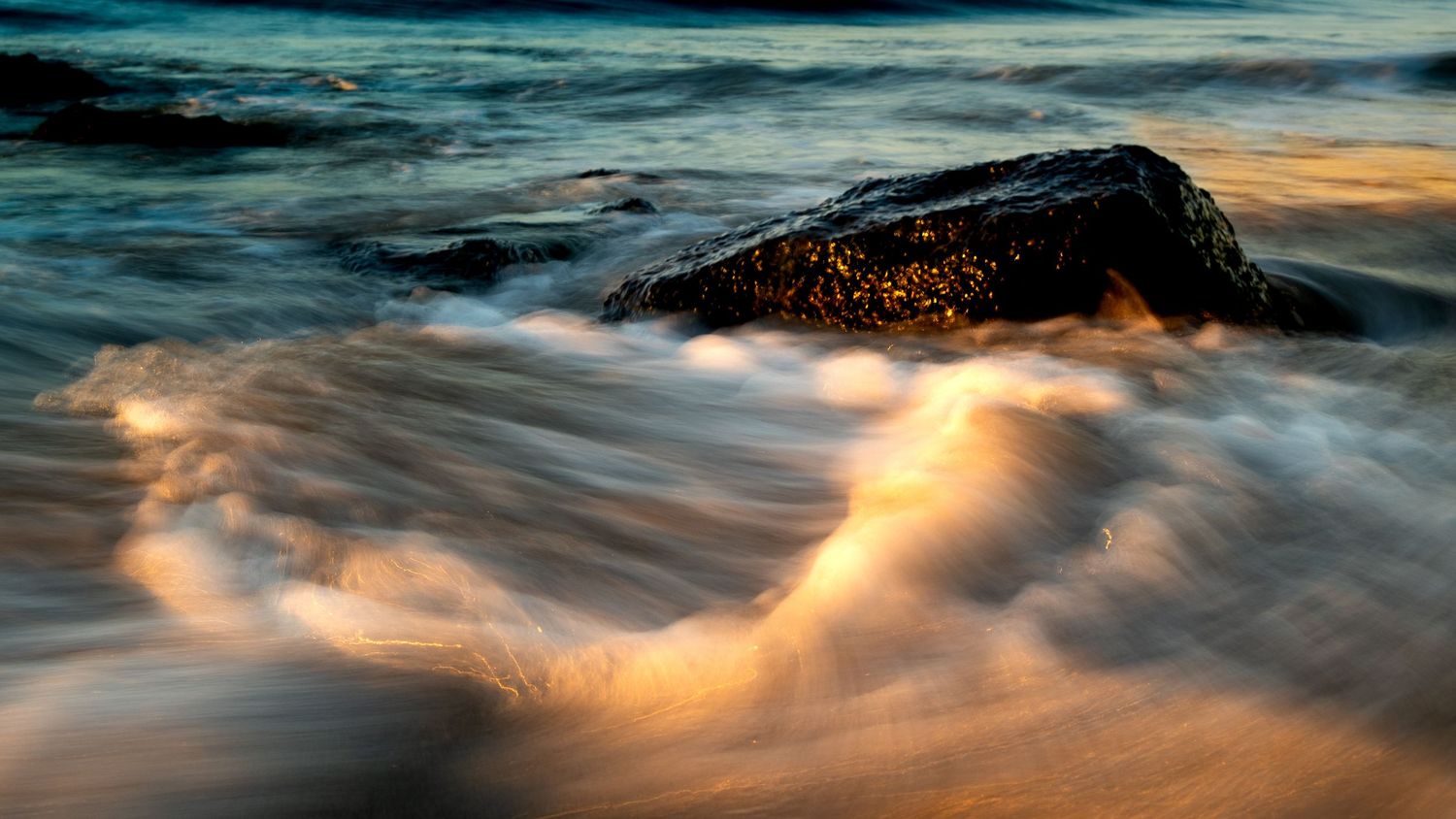 Smooth water sunrise Ocean City
