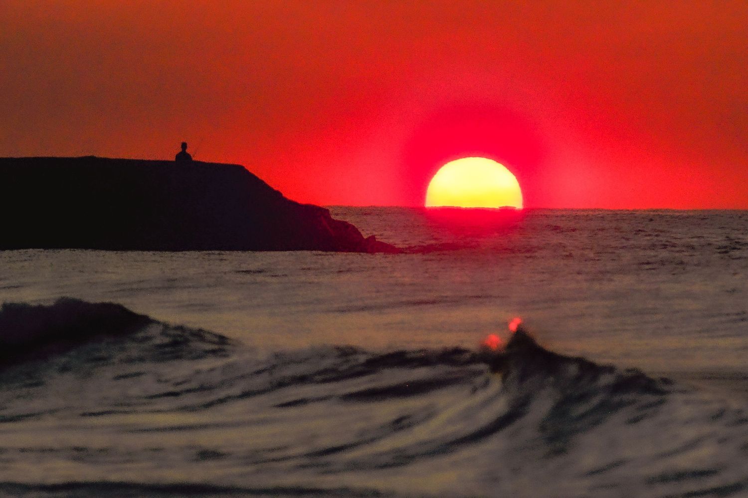 Fisherman at sunrise