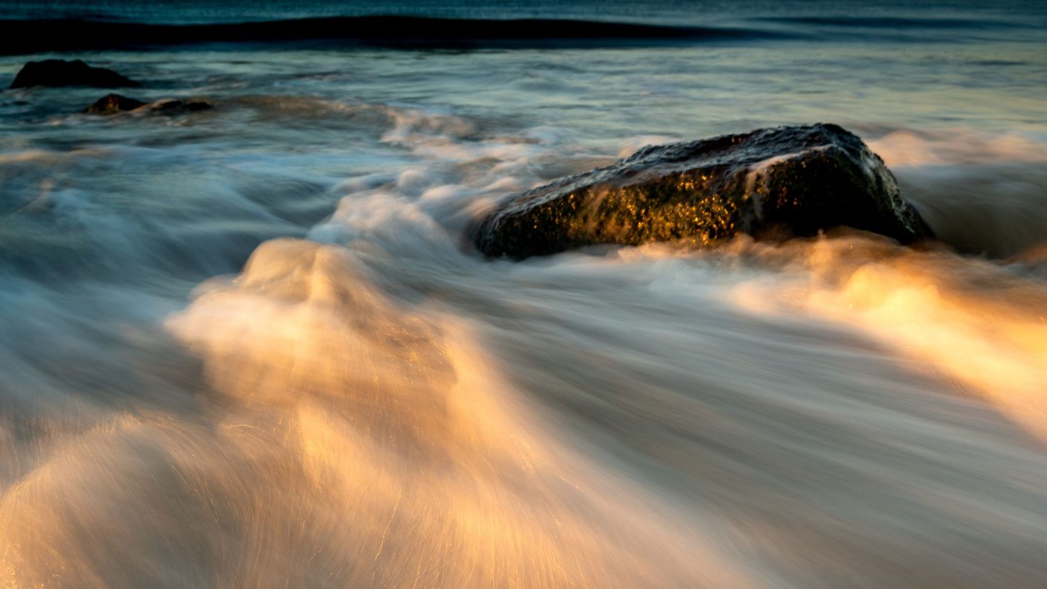 Smooth water sunrise Ocean City