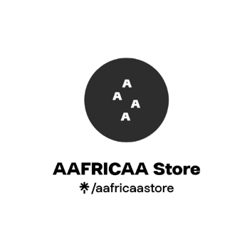 Black circular AAFRICAA Store logo with star accent.
