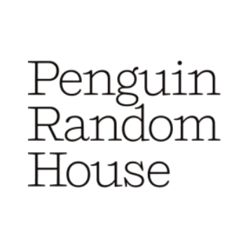 Minimalist black and white Penguin Random House logo.