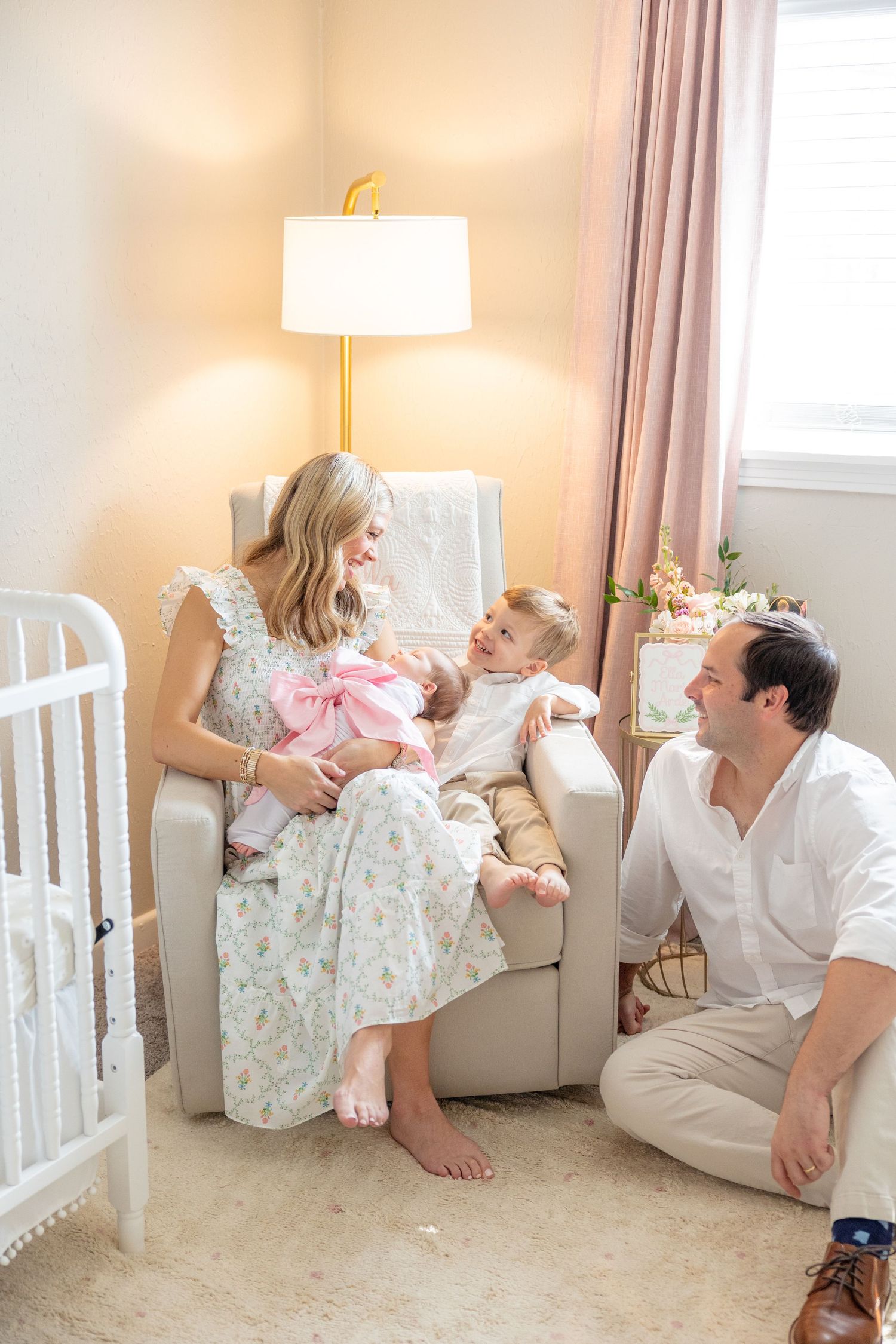 A cozy in-home session with Fairhope, AL photographer, Alex Ishee.